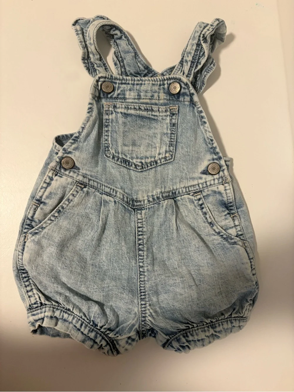 Baby GAP Light Blue Wash Denim Baby Overalls 6-12M Baby Girl Outfit